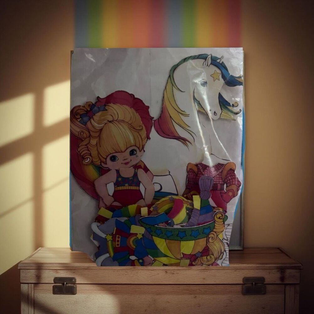 Vintage 1984 Hallmark Rainbow Brite Paper Doll Set Starlite Unicorn & Twink